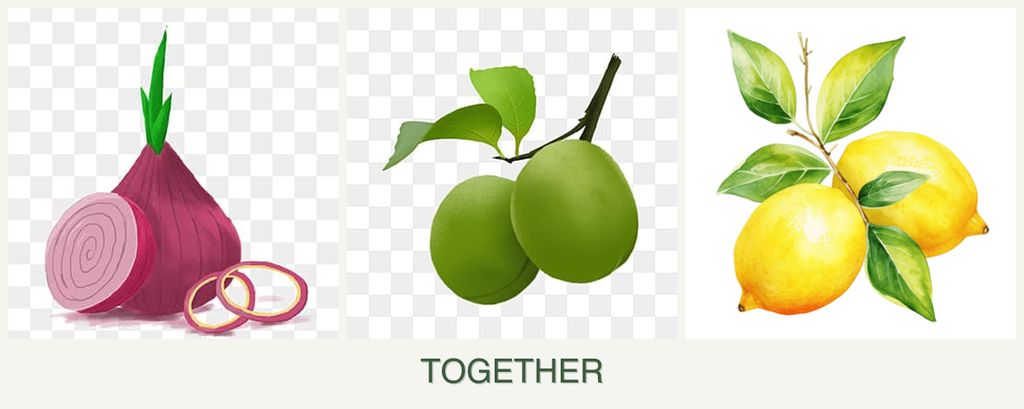 Can you plant onions, plums and lemons together?