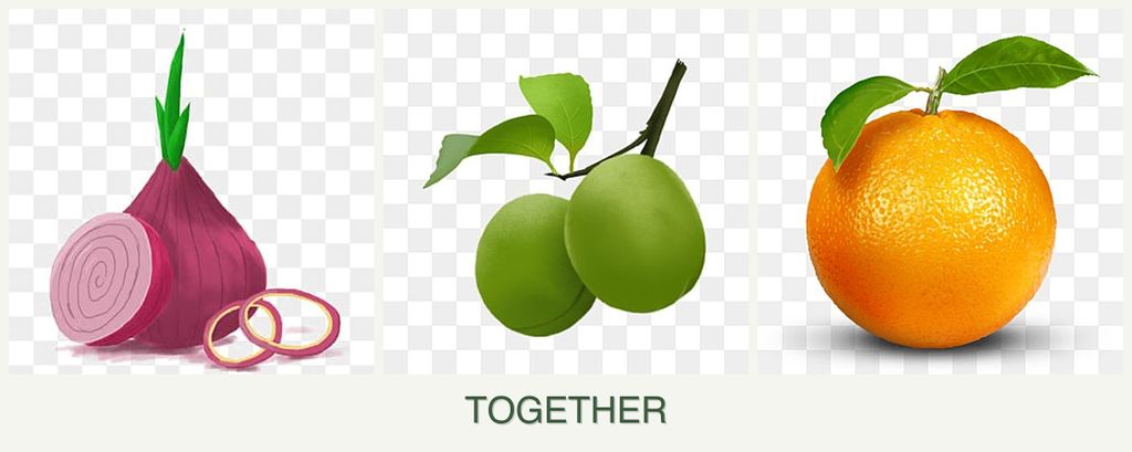 Can you plant onions, plums and oranges together?