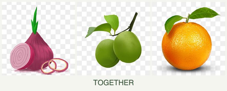 Can you plant onions, plums and oranges together?