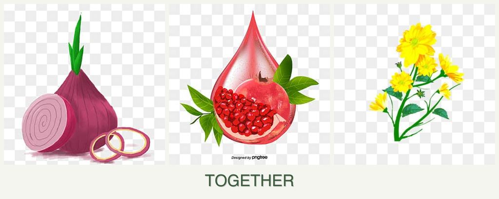 Can you plant onions, pomegranates and calendula together?