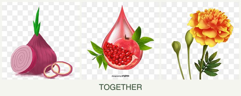 Can you plant onions, pomegranates and marigolds together?
