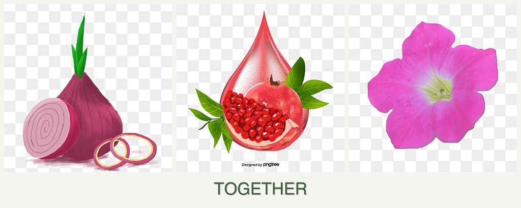 Can you plant onions, pomegranates and petunias together?