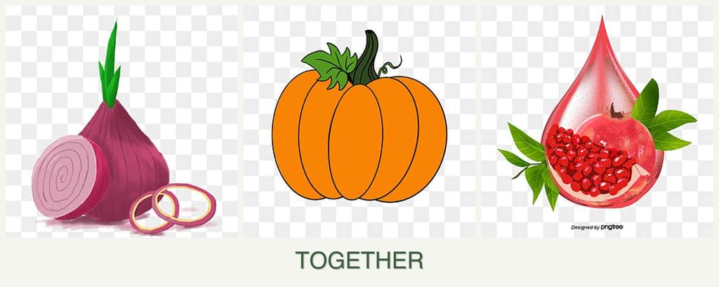 Can you plant onions, pumpkin and pomegranates together?