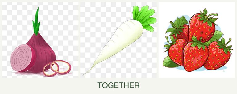 Can you plant onions, radishes and strawberries together?
