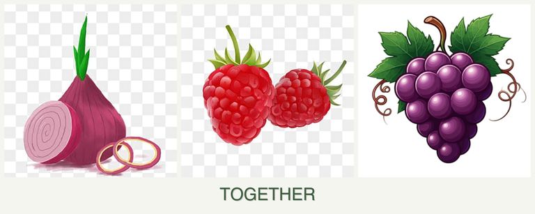 Can you plant onions, raspberries and grapes together?