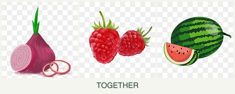 Can you plant onions, raspberries and melons together?