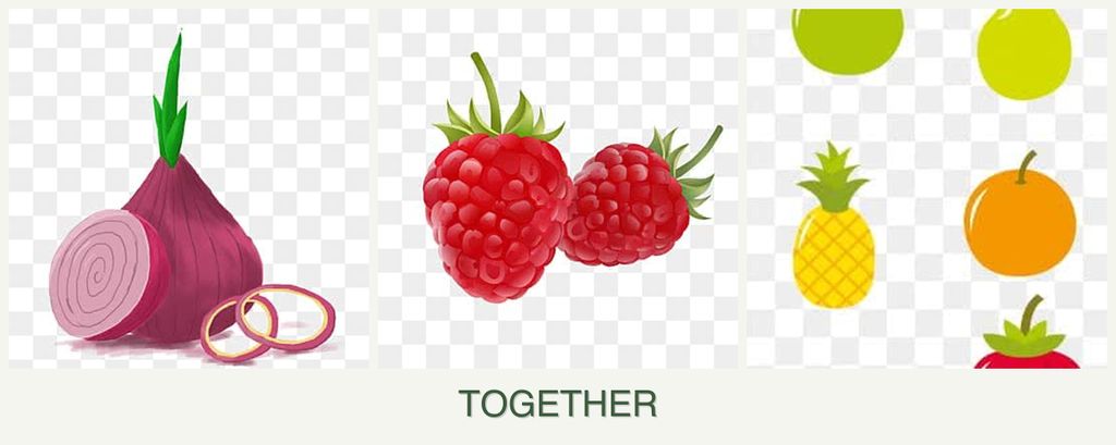 Can you plant onions, raspberries and pears together?