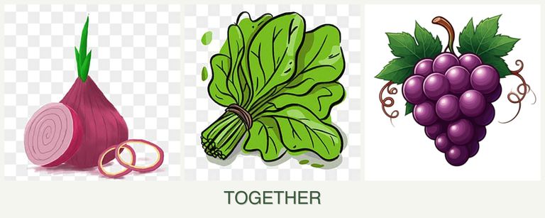 Can you plant onions, spinach and grapes together?