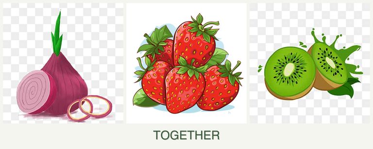 Can you plant onions, strawberries and kiwi together?