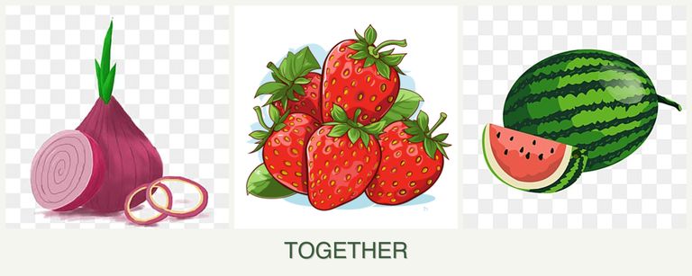 Can you plant onions, strawberries and melons together?
