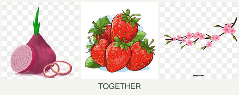 Can you plant onions, strawberries and peaches together?