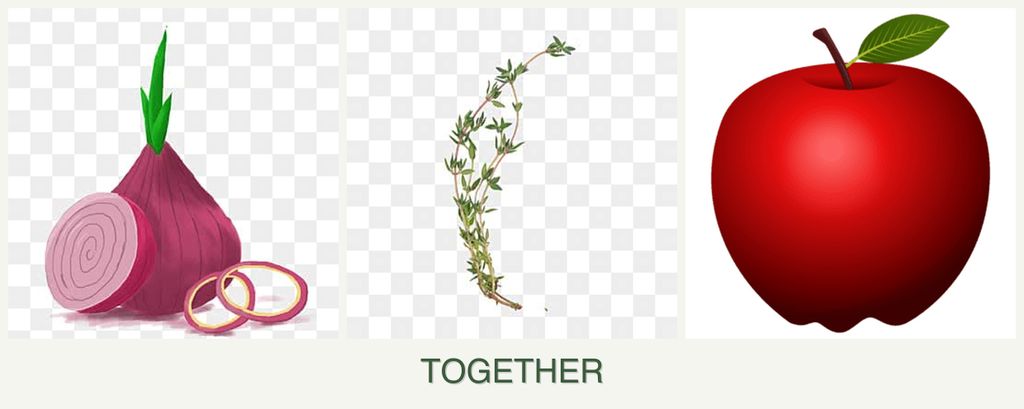 Can you plant onions, thyme and apples together?