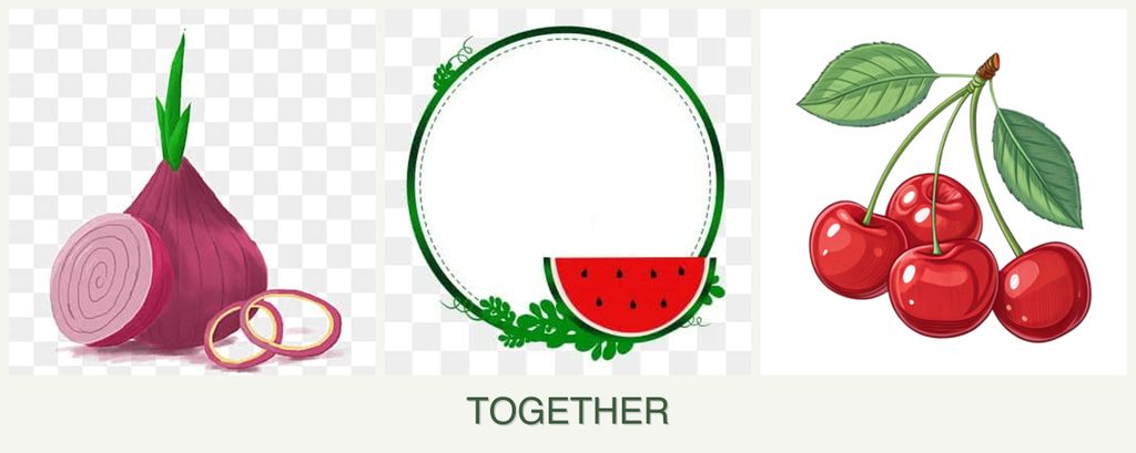 Can you plant onions, watermelons and cherries together?