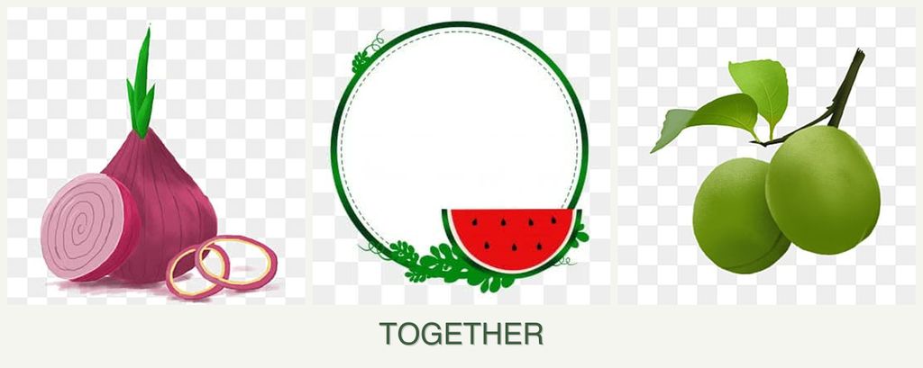 Can you plant onions, watermelons and plums together?