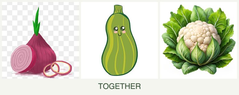 Can you plant onions, zucchini and cauliflower together?
