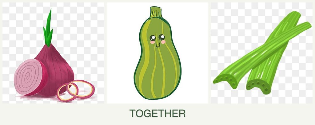 Can you plant onions, zucchini and celery together?