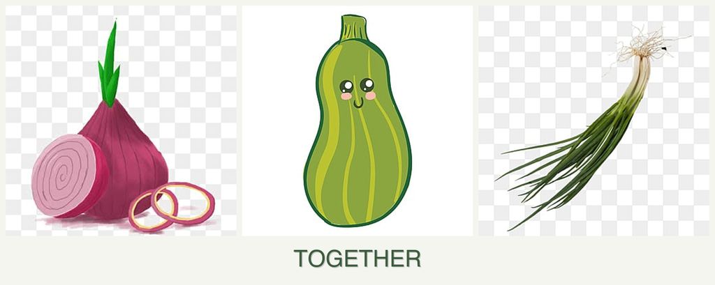 Can you plant onions, zucchini and chives together?