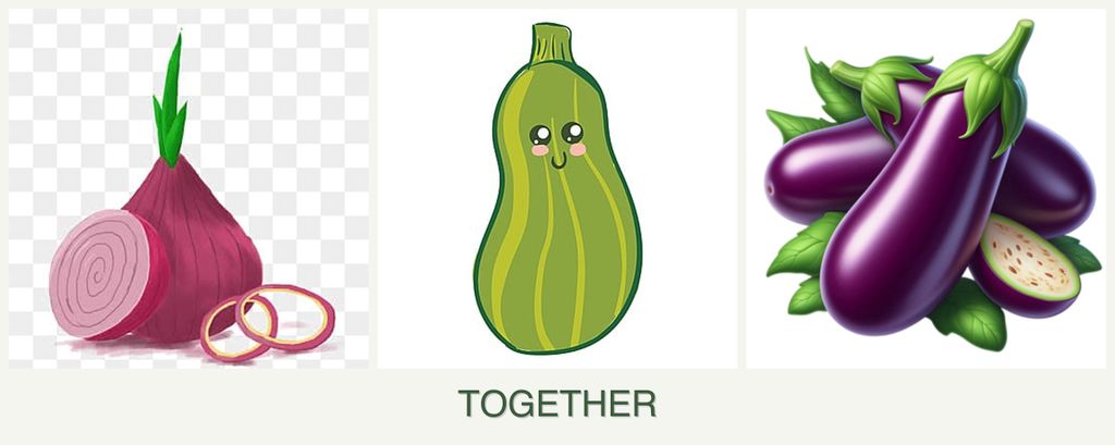 Can you plant onions, zucchini and eggplant together?