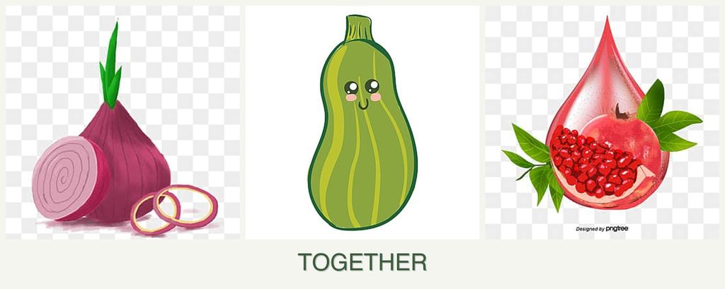 Can you plant onions, zucchini and pomegranates together?