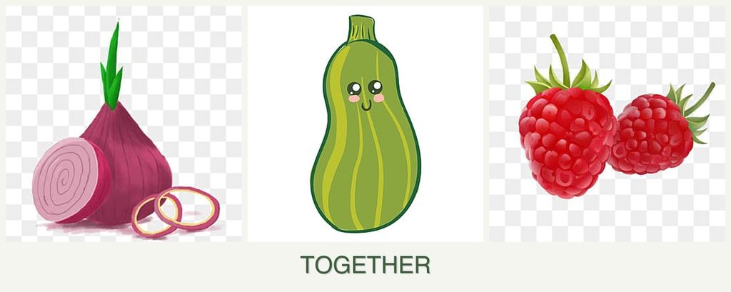 Can you plant onions, zucchini and raspberries together?