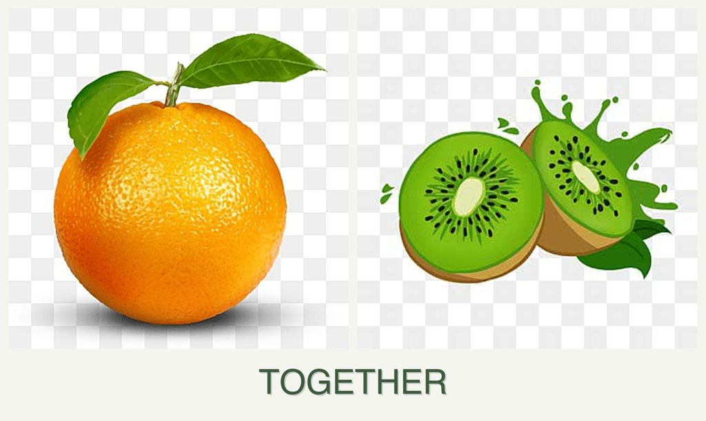 Can you plant oranges and kiwi together?