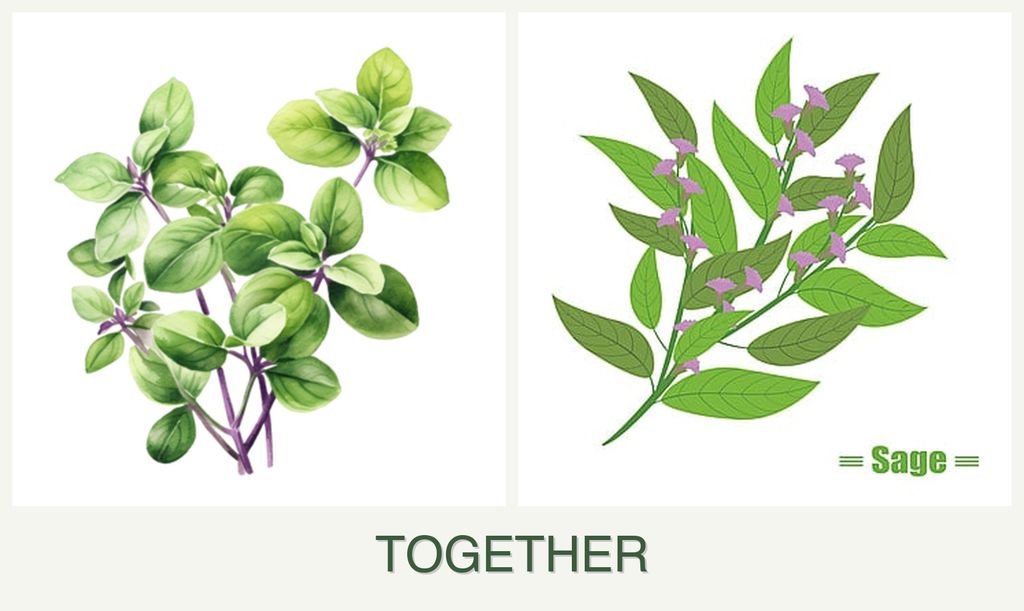 Can you plant oregano and sage together?
