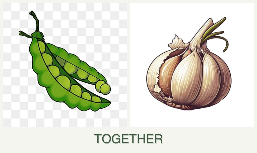 Can you plant peas and garlic together?