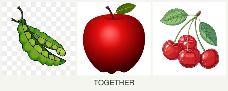 Can you plant peas, apples and cherries together?