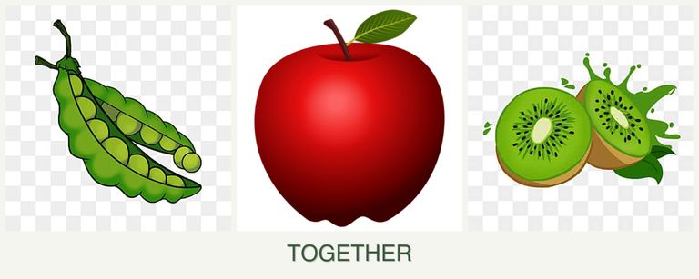Can you plant peas, apples and kiwi together?