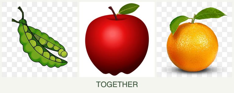 Can you plant peas, apples and oranges together?
