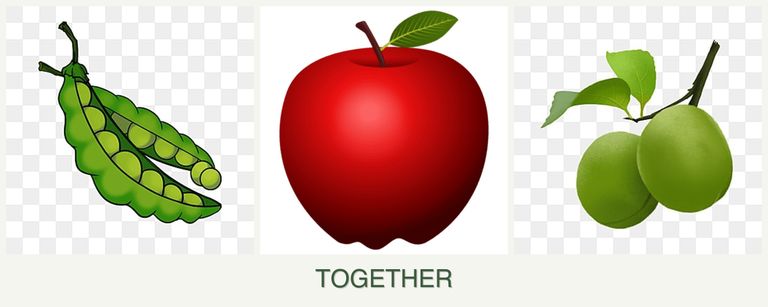 Can you plant peas, apples and plums together?