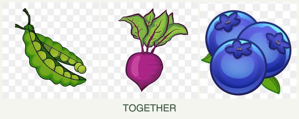 Can you plant peas, beets and blueberries together?