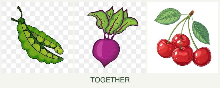 Can you plant peas, beets and cherries together?