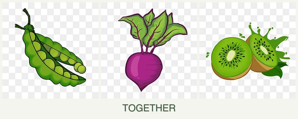 Can you plant peas, beets and kiwi together?