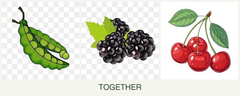 Can you plant peas, blackberries and cherries together?