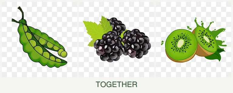 Can you plant peas, blackberries and kiwi together?