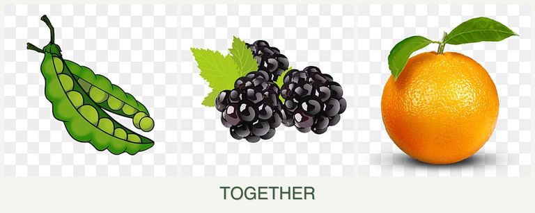 Can you plant peas, blackberries and oranges together?