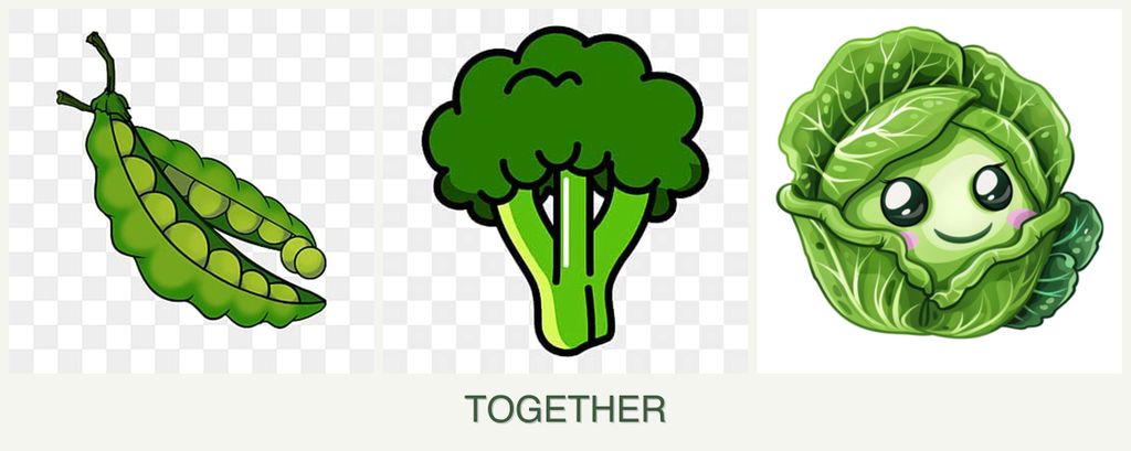 Can you plant peas, broccoli and cabbage together?