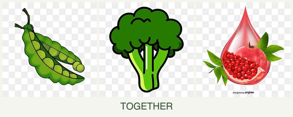 Can you plant peas, broccoli and pomegranates together?