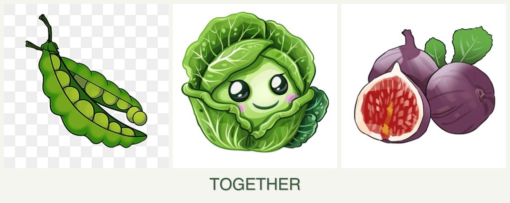 Can you plant peas, cabbage and figs together?