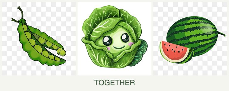 Can you plant peas, cabbage and melons together?