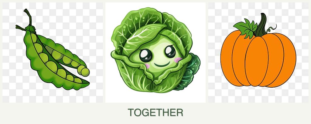 Can you plant peas, cabbage and pumpkin together?