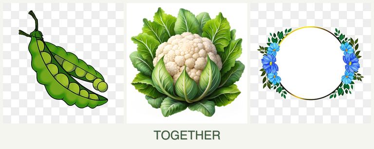 Can you plant peas, cauliflower and zinnias together?