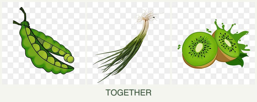 Can you plant peas, chives and kiwi together?