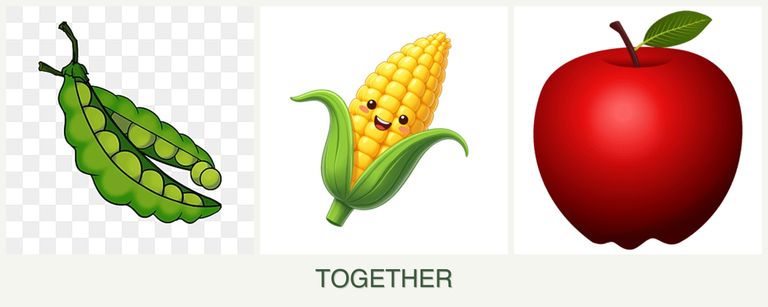 Can you plant peas, corn and apples together?