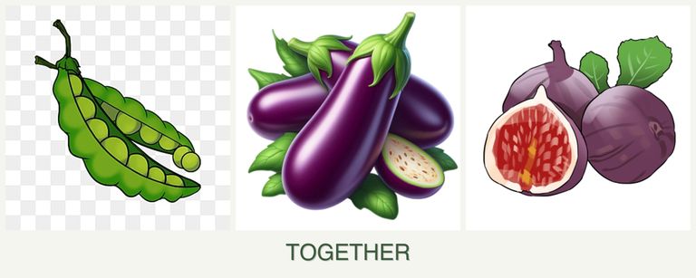 Can you plant peas, eggplant and figs together?