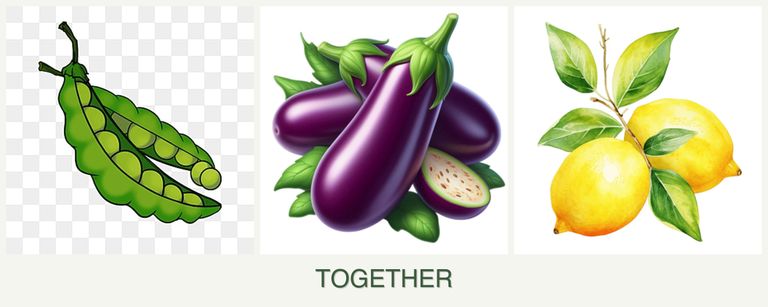 Can you plant peas, eggplant and lemons together?