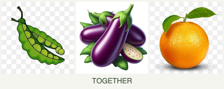 Can you plant peas, eggplant and oranges together?