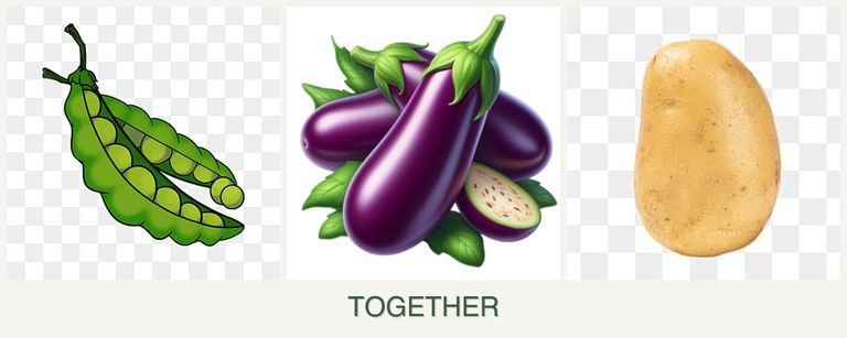 Can you plant peas, eggplant and potatoes together?
