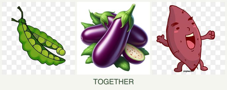 Can you plant peas, eggplant and sweet potatoes together?